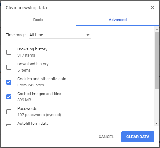 Troubleshooting Clear Your Browser Cache Google Chrome